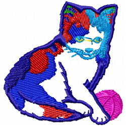 Cats Embroidery Design 4 Cats Embroidery Design 4